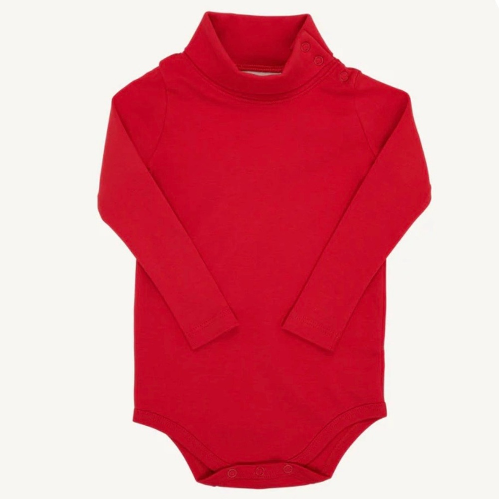 T.B.B.C. Tatum's Turtleneck (Unisex) in Richmond Red, Size 18-24M